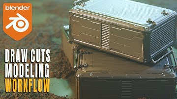 Draw Cuts Modeling Workflow in Blender #b3d #randomflow