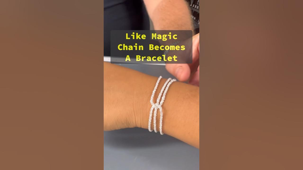 Harlembling Magic Trick! Turn A Chain Into A 3 Strand Bracelet No