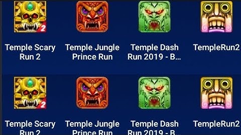 Temple Run2 Vs Temple scary Run2 Vs Temple Jungle Prince Run Vs Temple Dash Run