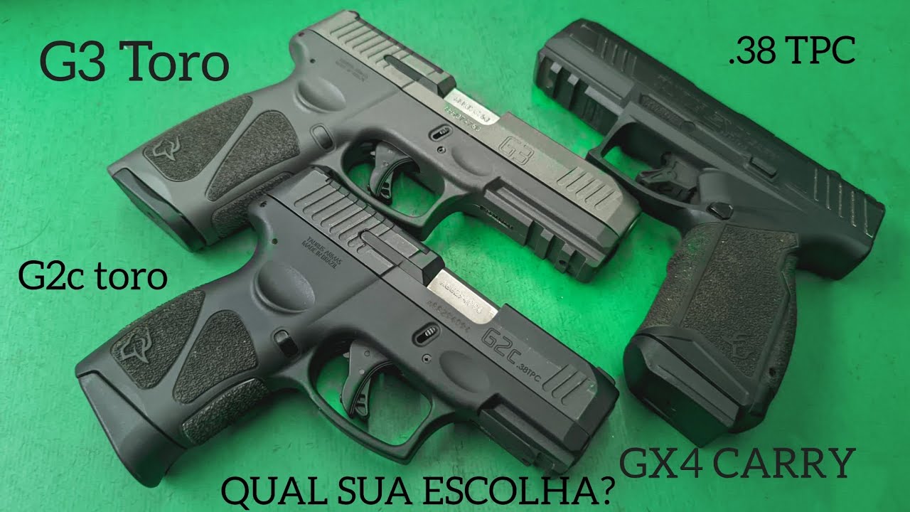 🔫 Taurus G3 TORO, G2C TORO ou GX4 Carry? 💥 Descubra qual é a melhor escolha para você! ✅