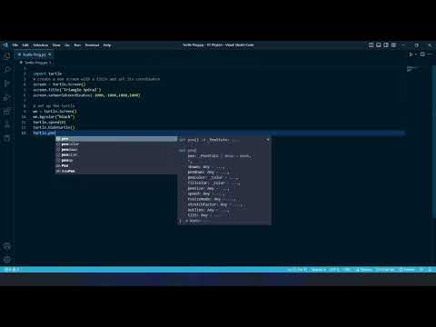 Creating a Golden Triangle Spiral with Python Turtle