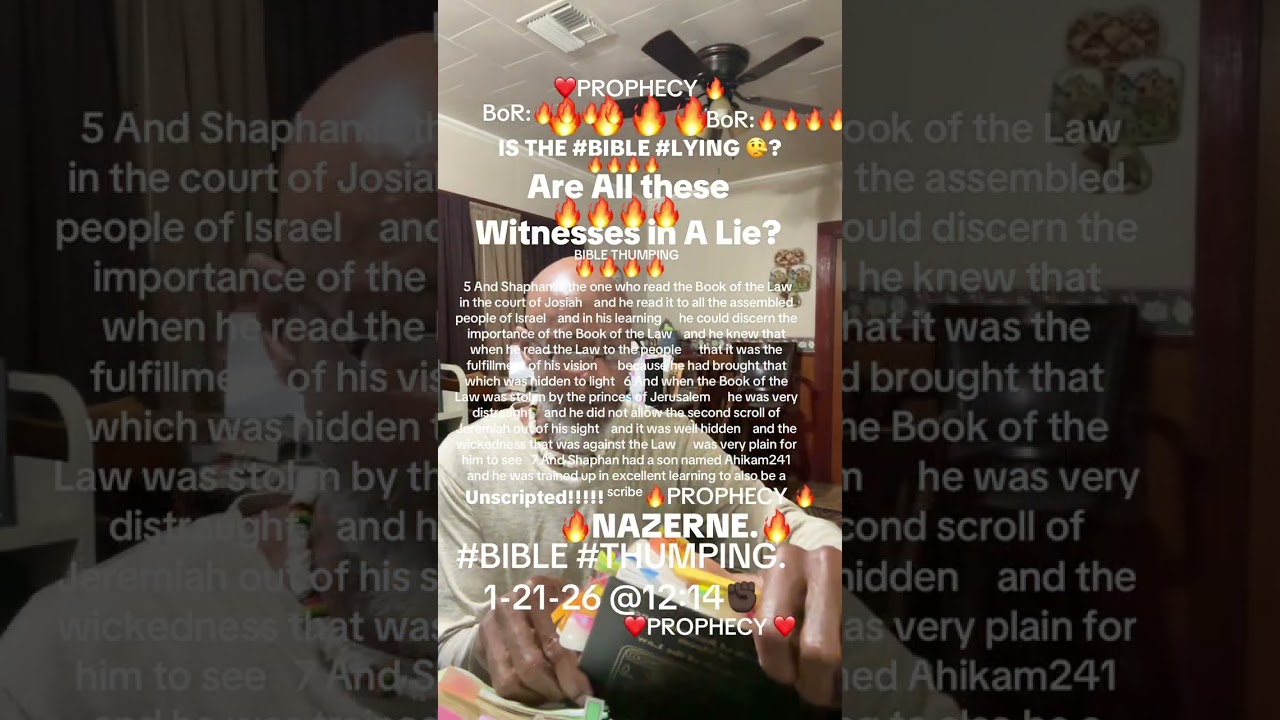 BIBLE THUMPING PRECEPTS AND CONFORMATIONS. Kan.🔥🔥🔥🔥