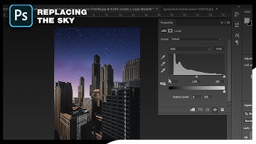 Sky replacement using quick selection tool in photoshop
