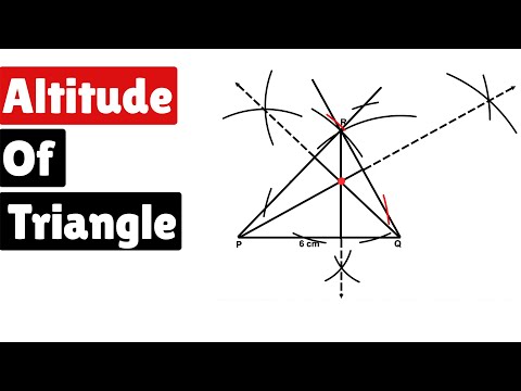 Video: Hoe Teken Je De Hoogte Van Een Driehoek?