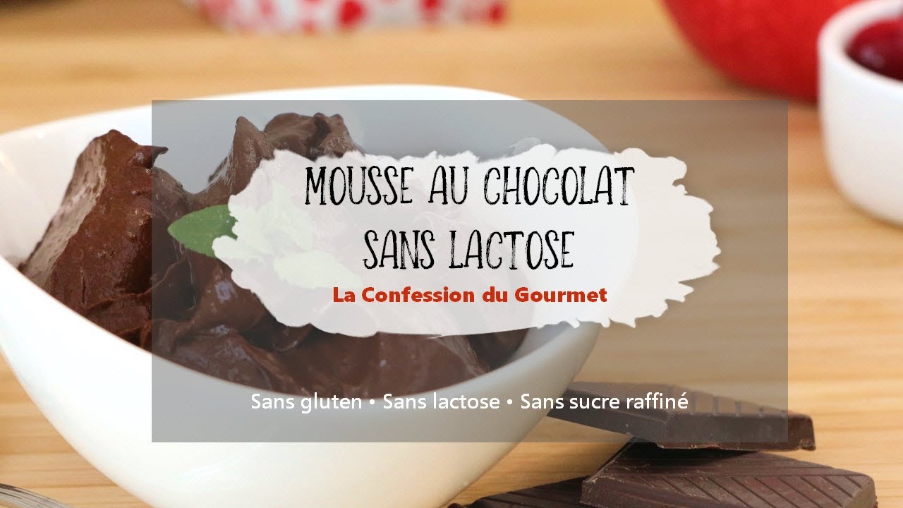 Mousse au chocolat sans lactose (à base de 4 ingrédients) - Trois