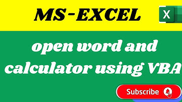 open word and calculator using VBA