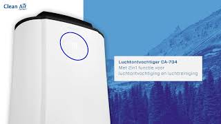 Clean Air Optima Ca-704 - 2In1 Luchtontvochtiger En Luchtreiniger - 12 Literdag