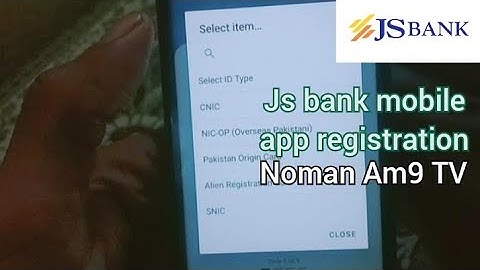JS Bank Mobile App Registration