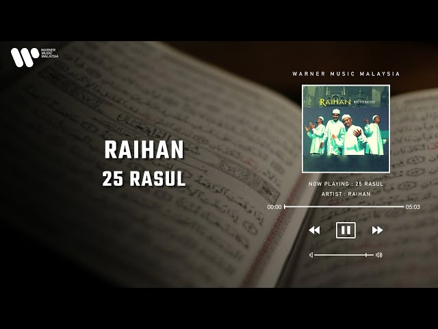 Raihan - 25 Rasul (Lirik Video) class=