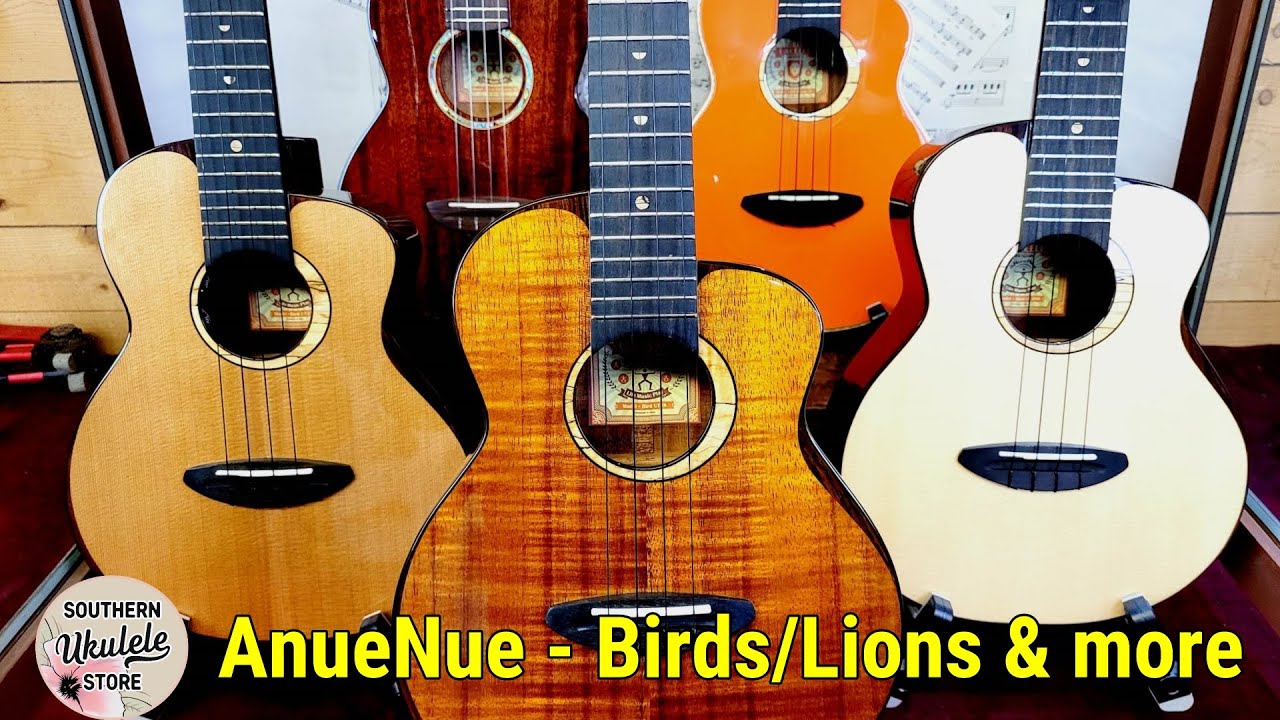 AnueNue BIRDS, LIONS & MORE (Cedar vs Spruce vs Koa vs Mahogany