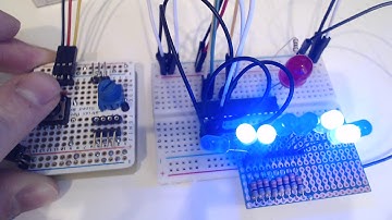 Moddable XS controlling one MCP23017 io expander. Running on Adafruit Feather HUZZAH ESP8266