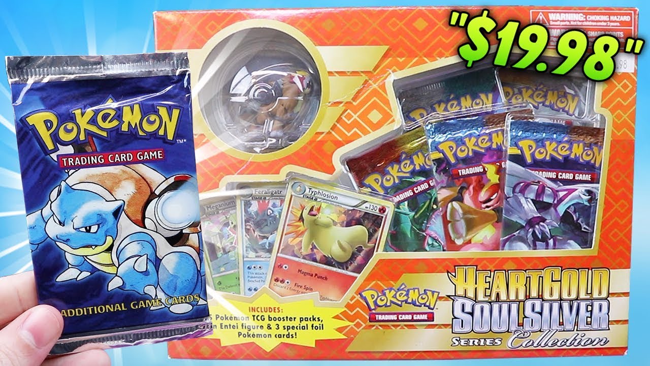 Pokemon Base Set Booster Holo Pull Hgss Series Collection Box Youtube