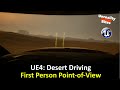 UE4: Desert Driving Extras - First Person Point-of-View