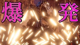 ホライゾンゼロドーン　ロックブレイカー出現地点に爆弾設置してみた　安全地帯から狙撃でノーダメージクリア　検証　実況