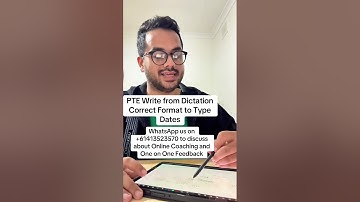 PTE Write from Dictation Correct Format to Type Dates | M and MM PTE NAATI