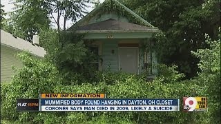 Mummified body found hanging in Dayton, Ohio closet