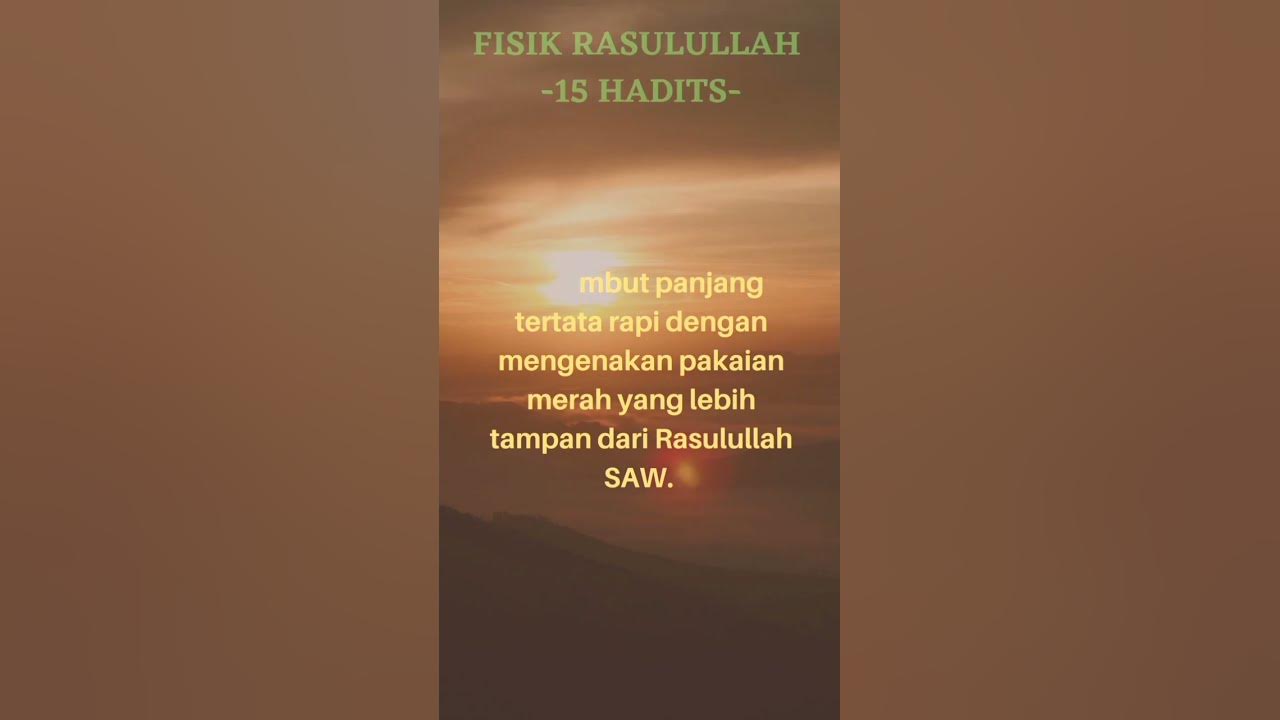 1 MENIT MENGENAL RASULULLAH SAW (Bag. 3) - YouTube