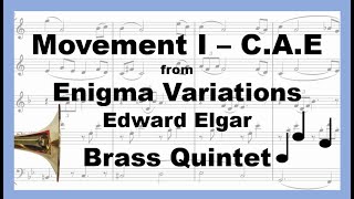 Enigma Variations - I. C.A.E - Edward Elgar - Brass Quintet