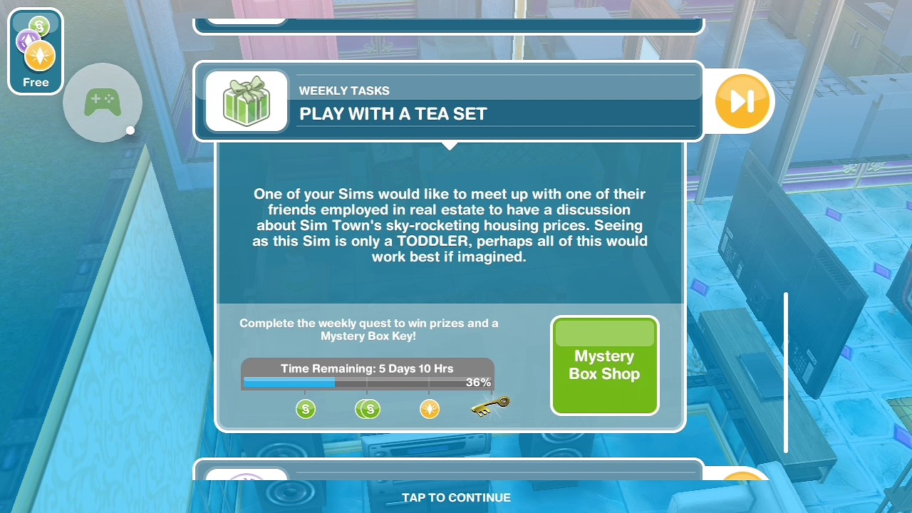 Sims Freeplay - Browse the Internet - Weekly Task 