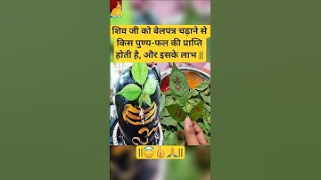 शिव जी को बेलपत्र चढ़ाने से किस पुण्य-फल की प्राप्ति होती है, और इसके लाभ #shiv #shivratri #sawan