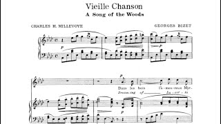 Georges Bizet - Vieille chanson [with score]