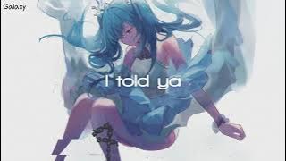 「Nightcore」→ Cold Shoulder - (Lyrics)