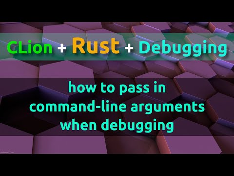 Passing cmd arguments to Rust in CLIon when debugging