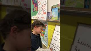 Kindergarten Student Presents Panda Bear Project