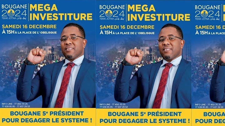 🛑DIRECT: MEGA INVESTITURE DU PRESIDENT BOUGANE GUEYE