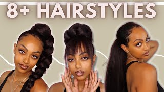 8+ EASY Hairstyles Using Braiding Hair ✨ screenshot 2