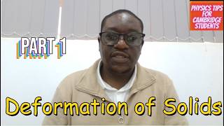 Deformation of Solids: Stress, Strain & Young Modulus