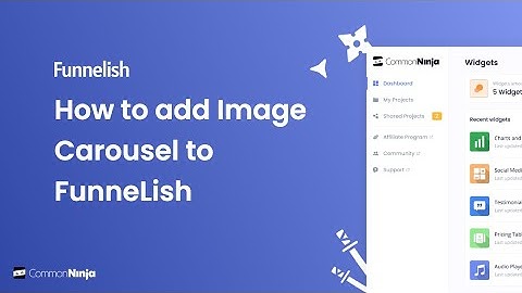 How to add Image Carousel to Funnelish