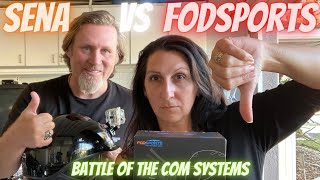 Battle of the Coms, Sena Vs FodSports Fx8 Horrible experience for a Motovlog.