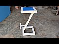 making a modern outdoor stool/scrap material turn beautiful metal stool