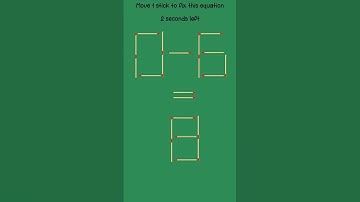 🤓#MatchstickPuzzlesWithAnswers: Find the Matchstick Puzzle Answer!🤓🔢