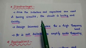 Tuned Amplifier and Its Types - Advantages, Applications