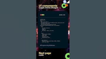 Modern Dark Login Form UI with Glass & Gradient | HTML CSS JS | Web Dev Shorts  #coding #htmlcss