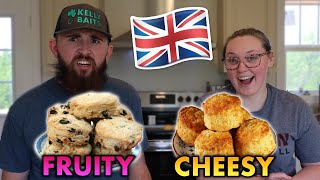 AMERICANS Try to Make Traditional British SCONES! *it’s a biscuit*