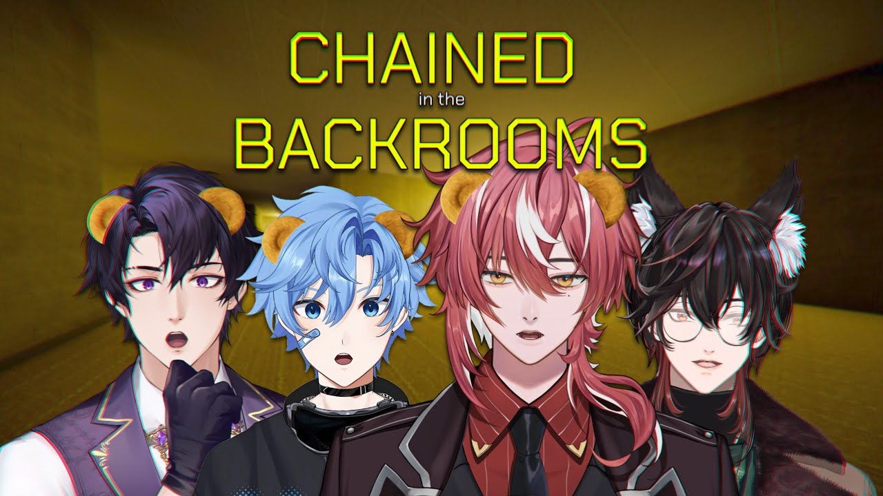 4 VTUBER SOL.4CE DIRANTAI DAN TERJEBAK DI BACKROOM?! 😨 - Chained in the Backrooms