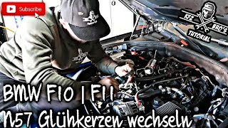 BMW F10 F11 N57 | Glühkerzen + Glühsteuergerät wechseln | Drehmomentwerte  @interflondeutschland1084