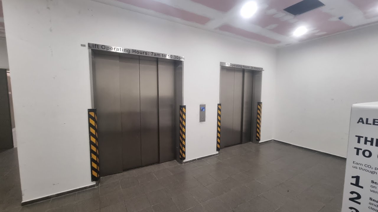 2x OTIS Service Elevators - Wisteria Mall, Singapore 