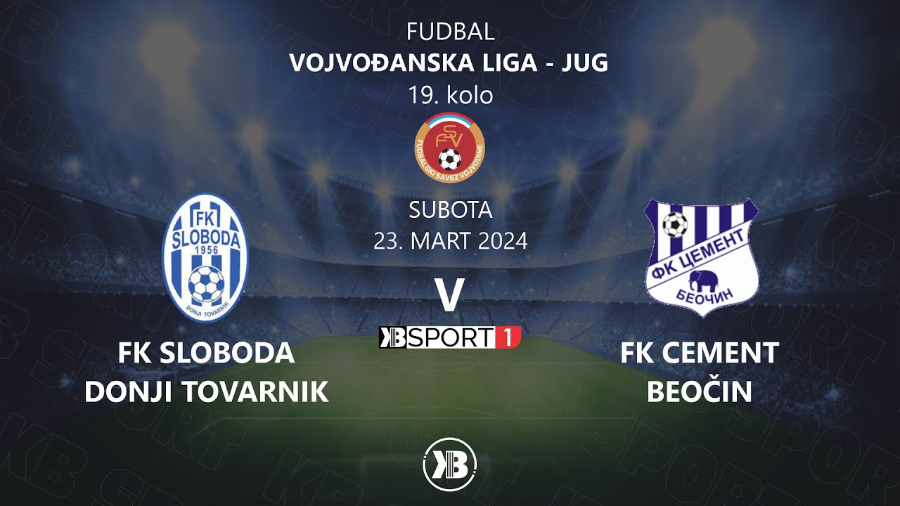 FK Sloboda (Donji Tovarnik) - FK Cement (Beočin) | 23.03.2024