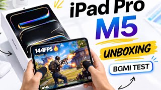 🔥 iPad Pro M5 Unboxing + BGMI Test | 💀 144FPS BGMI Handcam Gameplay 
