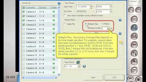 GeoVision Main System   ViewLog   Advance Merge
