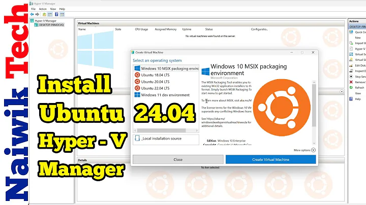 How to install Ubuntu 24.04 LTS on Hyper-V manager