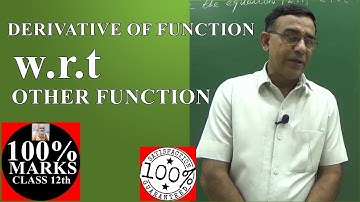 Class 12 Maths| derivative of function with respect to other function|cbse 2019 Q15