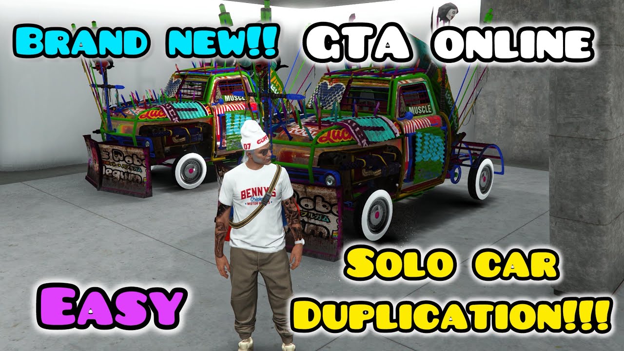 BRAND NEW!!! SOLO CAR DUPLICATION METHOD GTA ONLINE PS5 XBOX MANSION DLC GTAV GTA5 ONLINE
