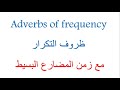ظروف التكرار مع زمن المضارع البسيط Adverbs Of Frequency 