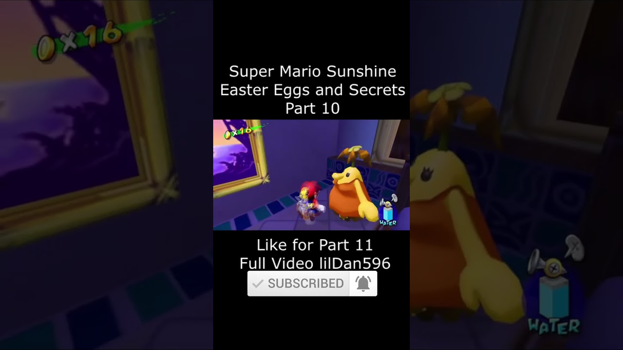 Super Mario Sunshine Easter Eggs shorts 10 