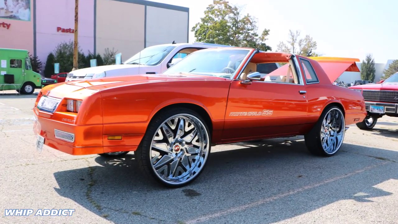 Whipaddict Kandy Orange Chevrolet Monte Carlo On Forgiato Attivo 26s Custom Interior Trunk